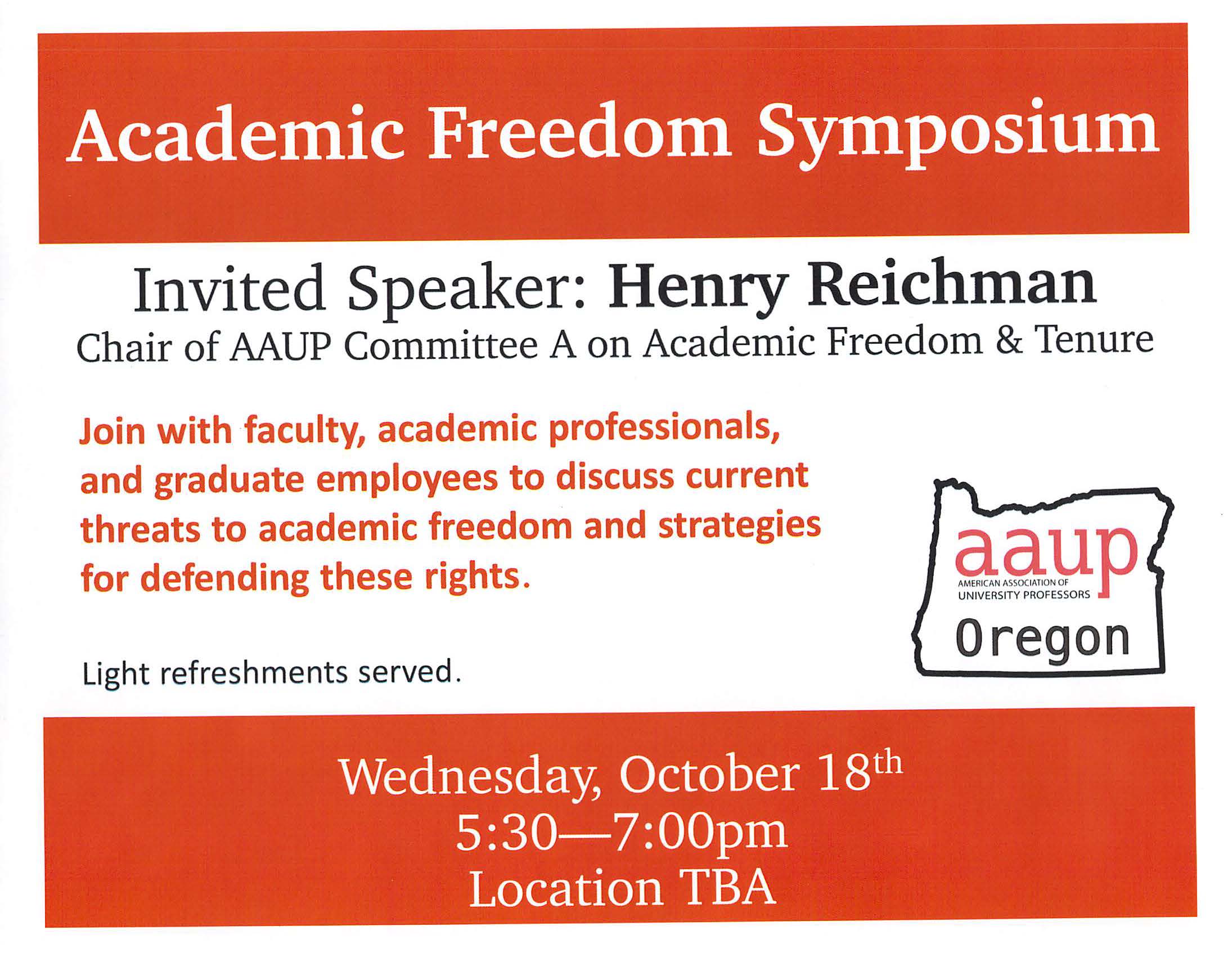 Academic Freedom Symposium