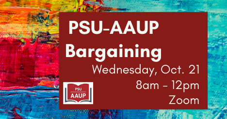 PSU-AAUP Bargaining - October 21