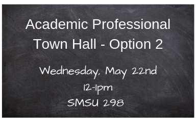 Academic Professional Town Hall Meeting - Option 2