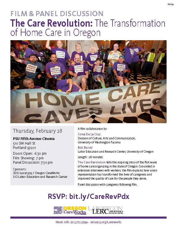 Film Screening: Care revolution in Oregon