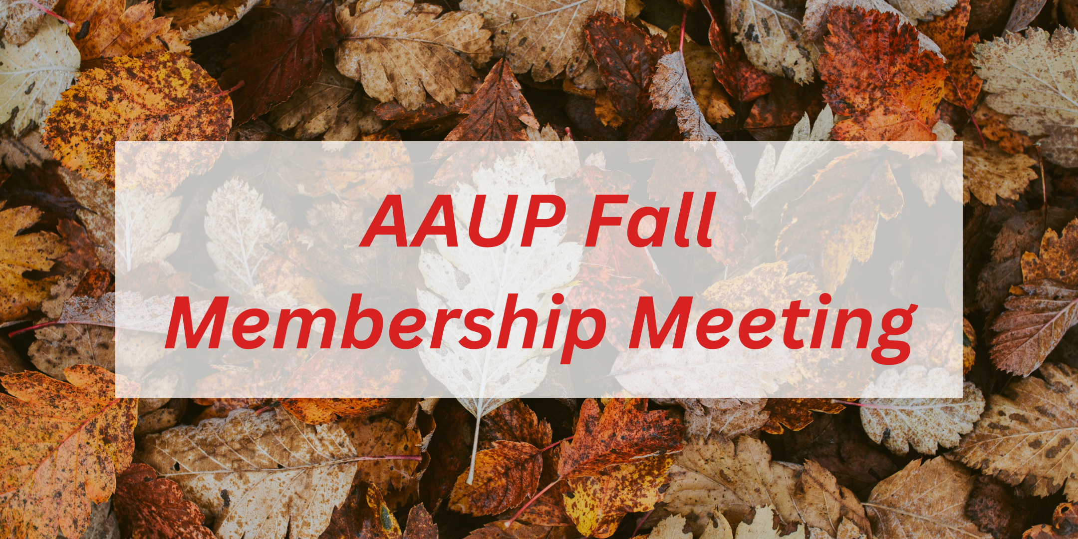 2023 Fall Membership Meeting