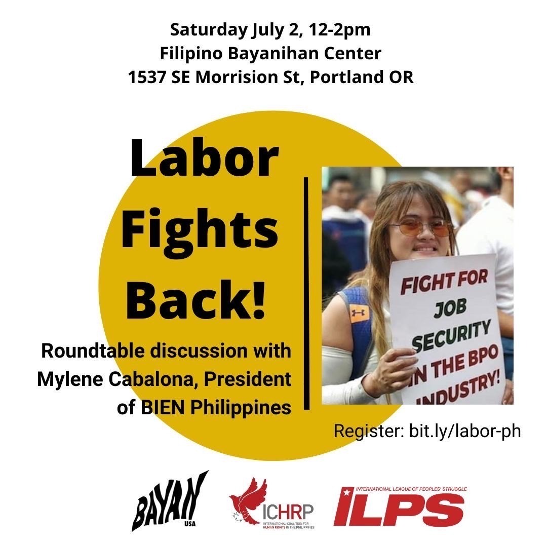 Labor Fights Back! A Roundtable Discussion with Mylene from BIEN Philippines