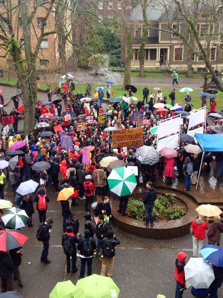 PSU Rally for a Fair Contract:1000 Students, Educators Gather in Advance of Possible Strike
